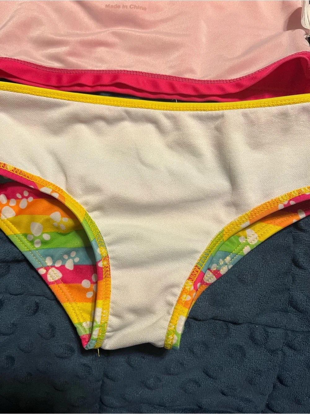 Paw Patrol Girls Rainbow 2 Piece Tankini Swimsuit Size 5T